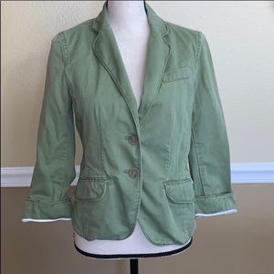 J.Crew Chino olive green utility jacket/blazer